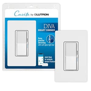 Lutron Diva Smart Dimmer Switch with Wallplate for Casta Smart Lighting | No Neutral Wire Required for $74