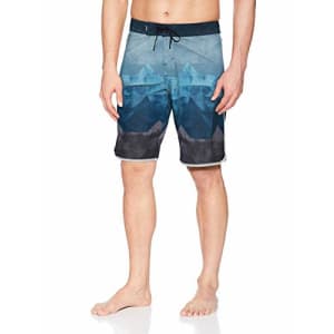 O'NEILL Men's 19 Inch Outseam Hyperfreak Stretch Swim Boardshort, Navy/Trio, 33 for $14