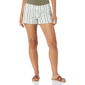 Roxy Women's Oceanside Yarn Dye Shorts, SEA Spray Paradise Stripe, XL for $28