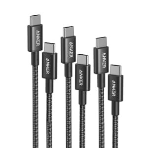 Anker USB-C to USB-C Cable 3-Pack for $18