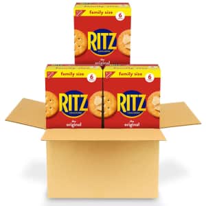 Ritz Crackers Family Size Box 3-Pack for $7.54 via Sub & Save Ritz Crackers Family Size Box 3-Pack for $7.54 via Sub & Save
