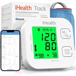 iHealth Track Smart Upper Arm Blood Pressure Monitor for $32 iHealth Track Smart Upper Arm Blood Pressure Monitor for $32
