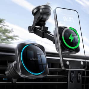 CHGeek 15W Magnetic Car Mount Charger for $9.99 w/ Prime