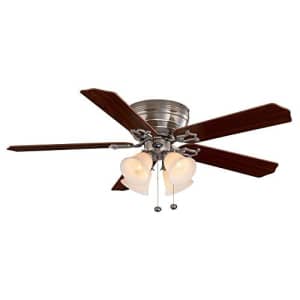 Hampton Bay Carriage House 52 In. Indoor Brushed Nickel Ceiling Fan for $250