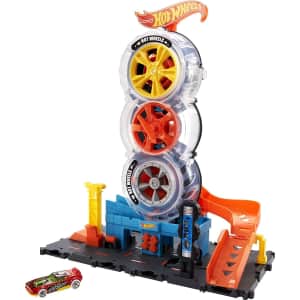 Hot Wheels City Super Twist Tire Shop Playset for $28