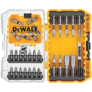 DeWalt Tough Grip 30-Piece High-Speed Steel Screwdriver Bit Set for $8 DeWalt Tough Grip 30-Piece High-Speed Steel Screwdriver Bit Set for $8
