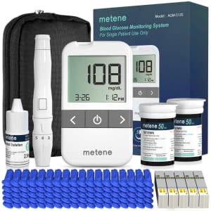Metene Blood Glucose Monitor Kit for $26