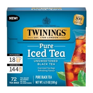 Twinings 72-Count Black Iced Tea for $5.59 via Subscribe & Save