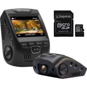 Rexing 2.4" 4K Ultra HD Car Dash Cam for $100