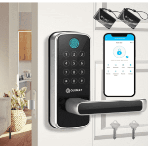 Olumat Keyless Entry Smart Fingerprint Door Lock for $47