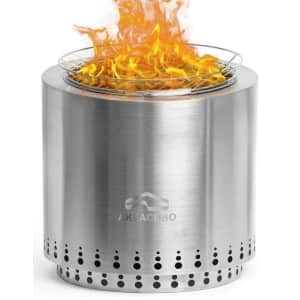17" Portable Stainless Steel Smokeless Fire Pit for $98