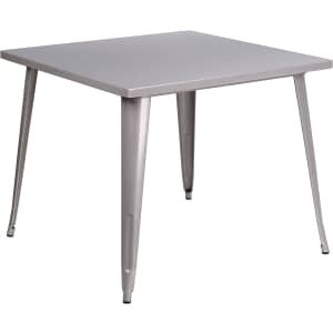 Flash Furniture 36" Metal Table for $136 Flash Furniture 36" Metal Table for $136