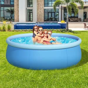 8-Foot Inflatable Swimming Pool for $42