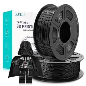 Silk PLA Filament, SUNLU Neatly Wound Shiny PLA 3D Printer Filament 1.75mm  Dimensional Accuracy +/- 0.02mm, Fit Most FDM 3D Printers, Good Vacuum  Packaging, 1kg Spool (2.2lbs), 330 Meters, Silk Black 