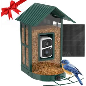 Metal Bird Feeder Camera with AI: $40 w/ Prime