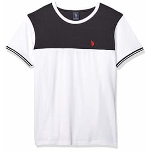 U.S. Polo Assn. Men's Two Tone Crew Neck T-Shirt, Black, L for $15