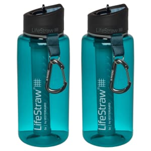 Lifestraw Go 22-oz. Water Filter Bottle 2-Pack for $30 Lifestraw Go 22-oz. Water Filter Bottle 2-Pack for $30