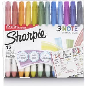 Sharpie S-Note Creative Markers 12-Count Pack for $11