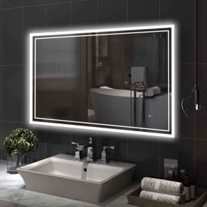 36" x 24" LED Bathroom Mirror for $65