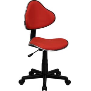 Flash Furniture Red Fabric Swivel Ergonomic Task Office Chair for $101 Flash Furniture Red Fabric Swivel Ergonomic Task Office Chair for $101