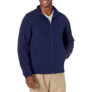 Amazon Essentials Men's Full-Zip Fleece Jacket for $18