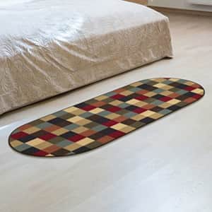 Ottomanson Ottohome Checkered Rug, 20" x 59" Oval, Multi Color for $31 Ottomanson Ottohome Checkered Rug, 20" x 59" Oval, Multi Color for $31