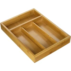 Honey Can Do Bamboo Cutlery Tray for $11