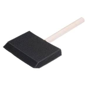 uxcell 4 Inch Foam Paint Brushes Bevel Edge with Wood Handle Sponge Brush 48Pcs for $62