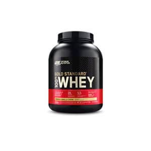 Optimum Nutrition Gold Standard 100% Whey Protein Powder, French Vanilla Creme, 5 Pound (Packaging for $86