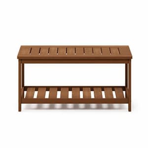 Furinno FG18508 Tioman Hardwood Patio Furniture 2-Tier Coffee Table in Teak Oil, Natural for $95