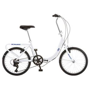 Schwinn Loop Adult Folding Bike, 20-inch Wheels, Rear Carry Rack, White for $434 Schwinn Loop Adult Folding Bike, 20-inch Wheels, Rear Carry Rack, White for $434