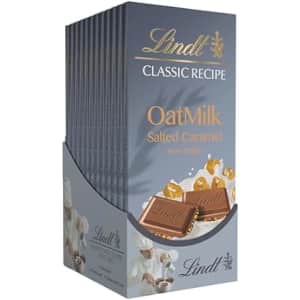 Lindt Non-Dairy Oatmilk Salted Caramel 3.5-oz. Chocolate Candy Bar 10-Pack for $17