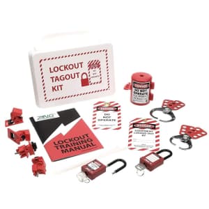 Lockout Safety Supply Electrical Lockout Tagout Kit for $40 Lockout Safety Supply Electrical Lockout Tagout Kit for $40
