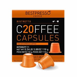 Bestpresso Coffee for Nespresso Original Machine 120 pods Genuine Espresso Ristretto Blend(High for $40