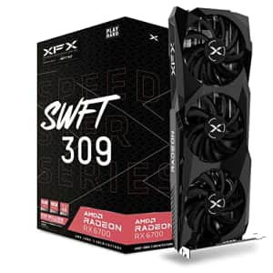 XFX Speedster SWFT309 Radeon RX 6700 Gaming Graphics Card with 10GB GDDR6 HDMI 3xDP, AMD RDNA 2 for $300