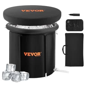 Vevor 90-Gallon Inflatable Ice Bath Tub for $30