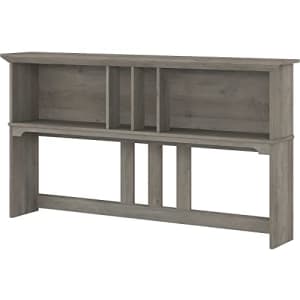 Bush Furniture Salinas Hutch, Desk Attachment with Shelf Storage for Home Office, 60W, Driftwood for $121
