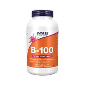 Now Foods NOW Supplements, Vitamin B-100, Energy Production*, Nervous System Health*, 250 Veg Capsules for $28