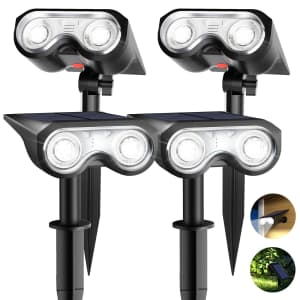 HMDecor Solar Spot Light 4-Pack for $15