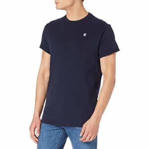 G-Star Raw Men's Lash Crew Neck Short Sleeve T-Shirt, Sartho Blue, XS for $50