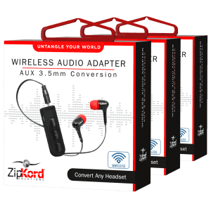 ZipKord 3.5mm Bluetooth Adapter 3-Pack for $9 ZipKord 3.5mm Bluetooth Adapter 3-Pack for $9