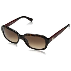 Cole Haan Women's Ch7004 Plastic Rectangular Sunglasses, Soft Tortoise, 57 mm for $31