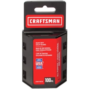 Craftsman Utility Knife Blades 100-Pack for $10 Craftsman Utility Knife Blades 100-Pack for $10