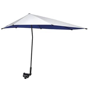 G4Free UPF 50+ Adjustable Beach Umbrella XL with Universal Clamp for Chair, Golf Bags, Stroller, for $50