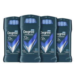 Degree Men Advanced Protection Antiperspirant Deodorant 4-Pack for $9.60 vis Sub & Save