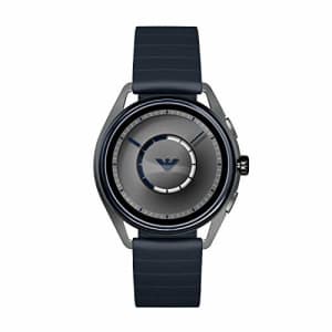 Emporio Armani Men's Stainless Steel Plated Touchscreen Smartwatch, Color: Navy (Model: ART5008) for $133