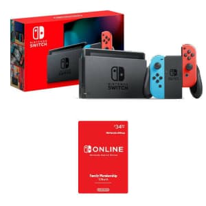 Nintendo Switch Console w/ 12-Month Online Membership for $290