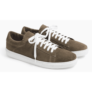 J.Crew Factory Men's Suede Lace-up Sneakers for $16 J.Crew Factory Men's Suede Lace-up Sneakers for $16