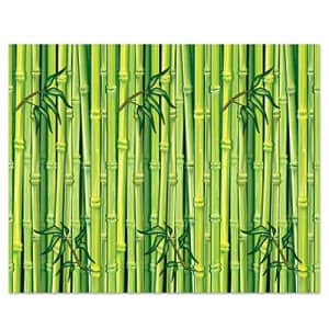 Beistle Printed Plastic Bamboo Photography Backdrop For Luau Theme Birthday Decorations Tropical for $9