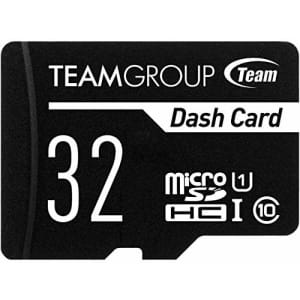 TEAMGROUP Dash Card 32GB for Dash Cam MicroSDHC UHS-I U1 High Compatibility Flash Memory Card with for $11